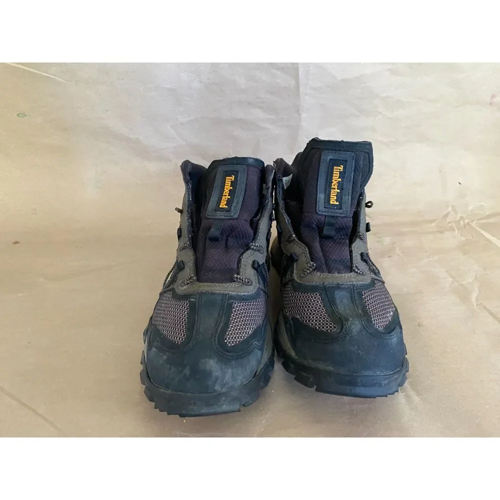 Timberland Solar Wave Mid Hiking Boots Men's Size 9.5 Olive Green Black A28FT